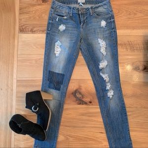 Soundgirl distressed jeans